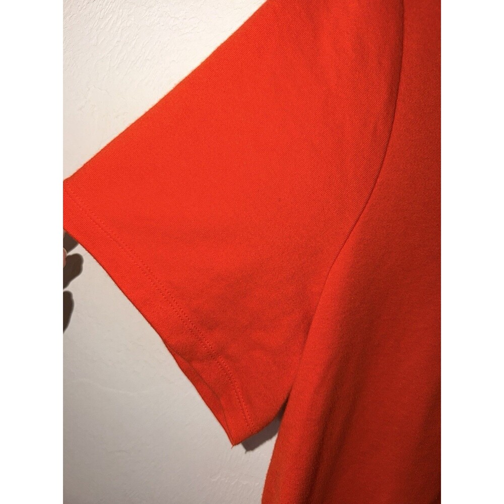 Quacker Factory Orange Hey Boo Shirt Embellished Ghost Bat Halloween Top Sz XL - Picture 4 of 8